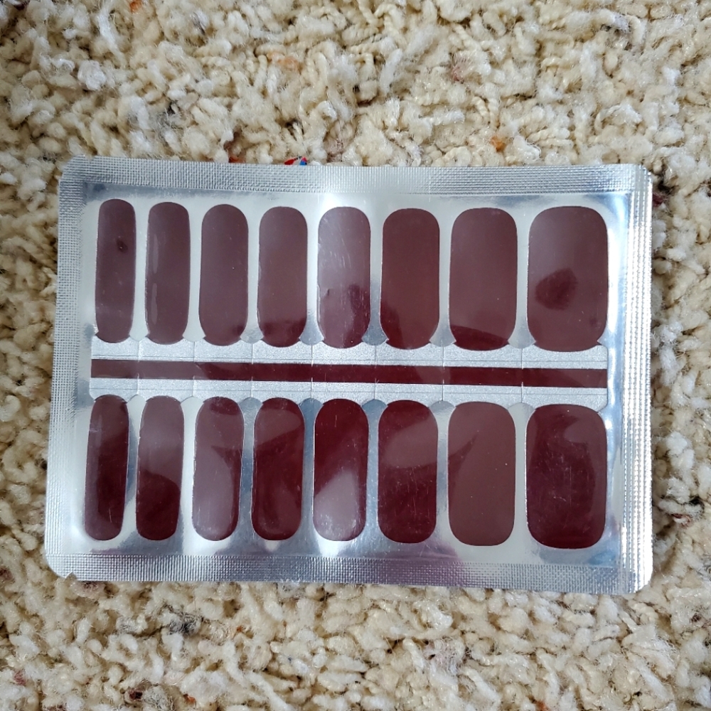 Brown nail polish strips
